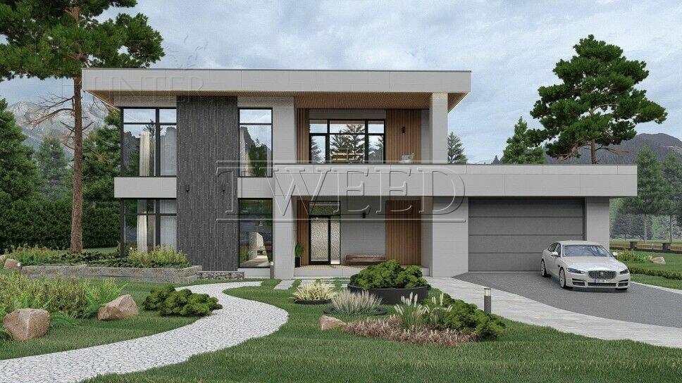 2-этажный коттедж 576.43 м² без отделки