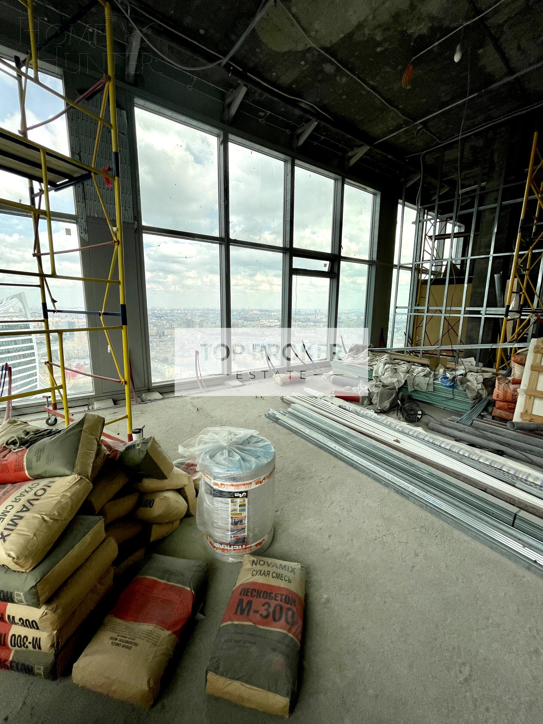 2-УРОВНЕВЫЙ ПЕНТХАУС БЕЗ ОТДЕЛКИ 320 М² НА 63 ЭТАЖЕ