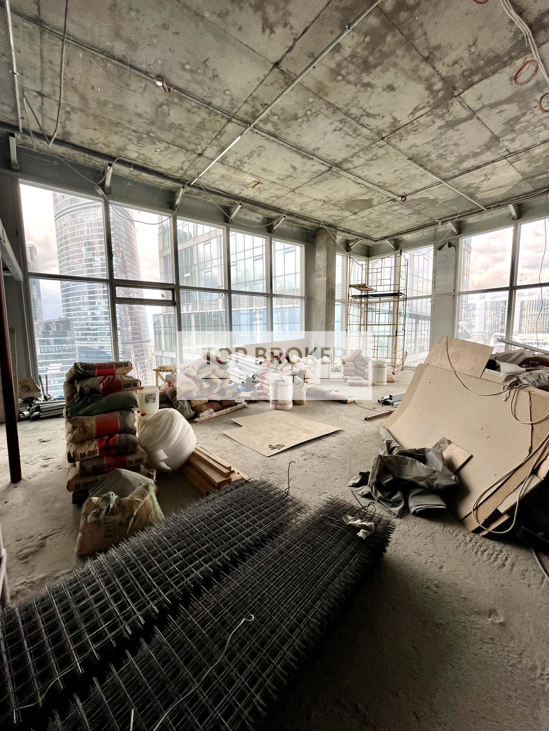 2-УРОВНЕВЫЙ ПЕНТХАУС БЕЗ ОТДЕЛКИ 320 М² НА 63 ЭТАЖЕ