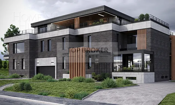 2-этажный коттедж 1 700 м² без отделки