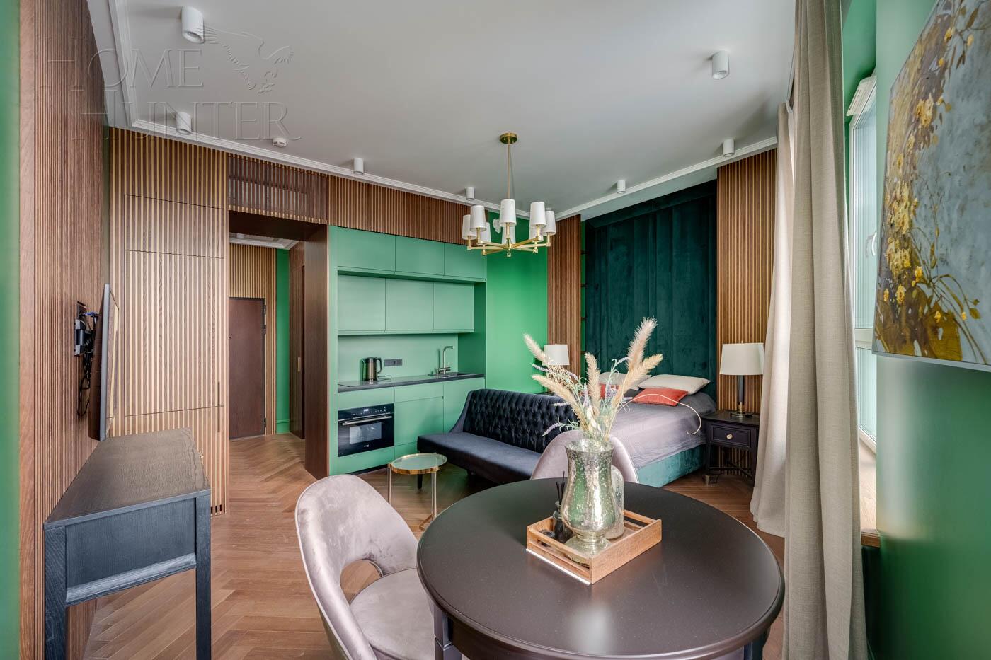 1-КОМН. АПАРТАМЕНТЫ С ОТДЕЛКОЙ 32.8 М² НА 15 ЭТАЖЕ