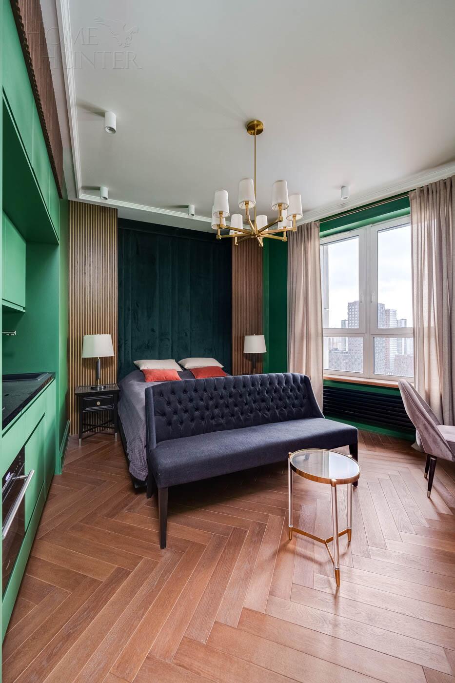 1-КОМН. АПАРТАМЕНТЫ С ОТДЕЛКОЙ 32.8 М² НА 15 ЭТАЖЕ