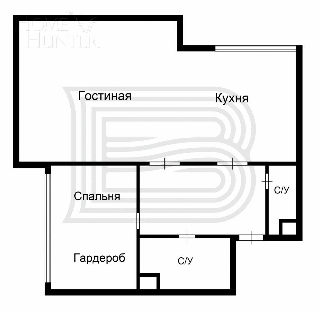 2-КОМН. КВАРТИРА С ОТДЕЛКОЙ 100 М² НА 7 ЭТАЖЕ