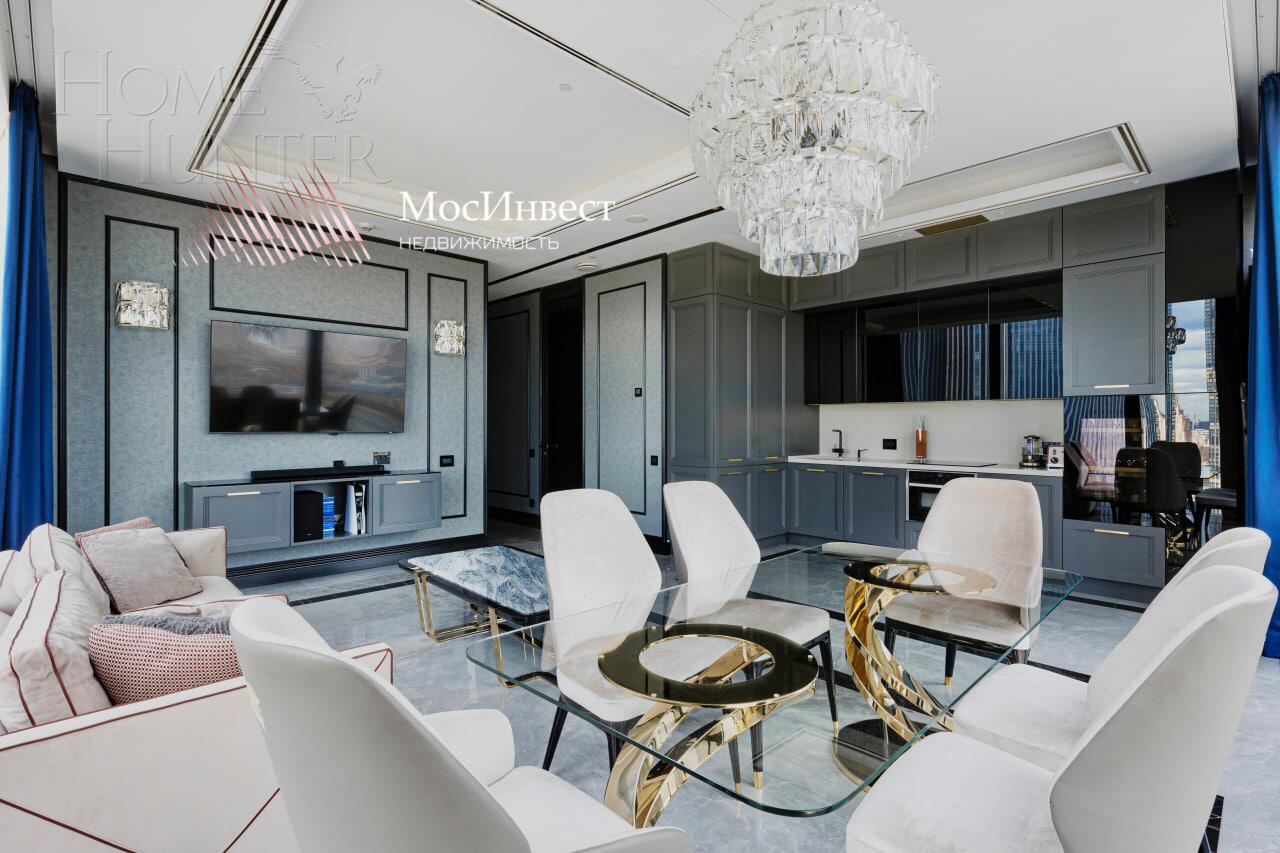 3-КОМН. АПАРТАМЕНТЫ С ОТДЕЛКОЙ 96.5 М² НА 25 ЭТАЖЕ