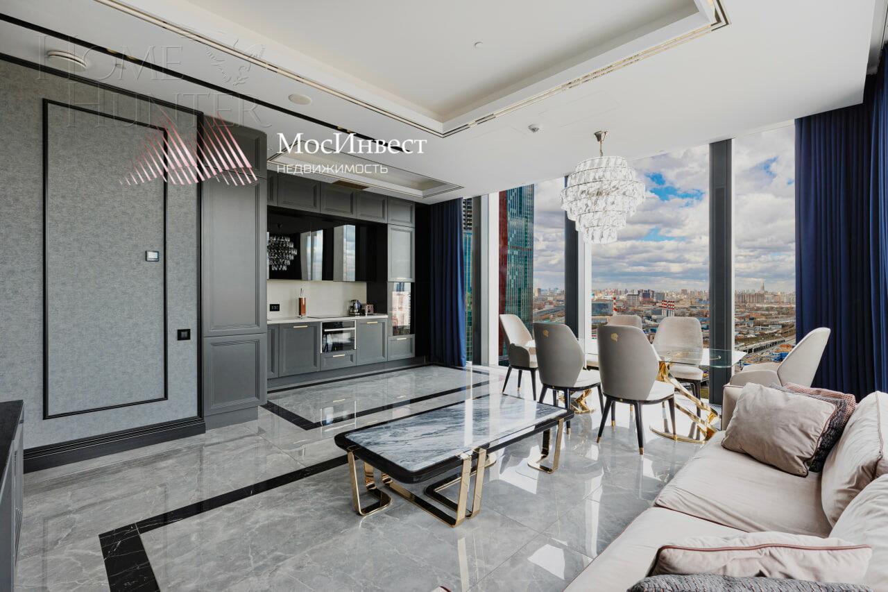 3-КОМН. АПАРТАМЕНТЫ С ОТДЕЛКОЙ 96.5 М² НА 25 ЭТАЖЕ