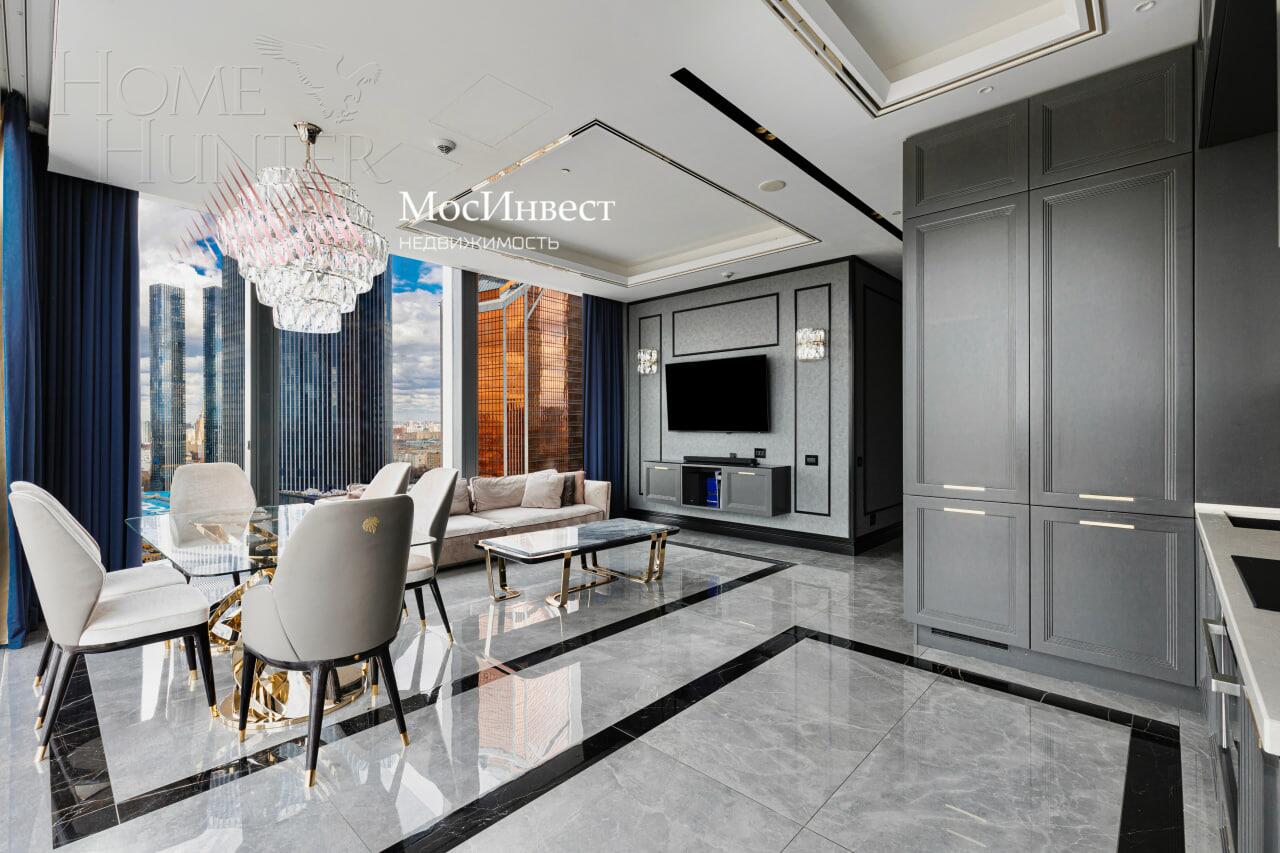 3-КОМН. АПАРТАМЕНТЫ С ОТДЕЛКОЙ 96.5 М² НА 25 ЭТАЖЕ