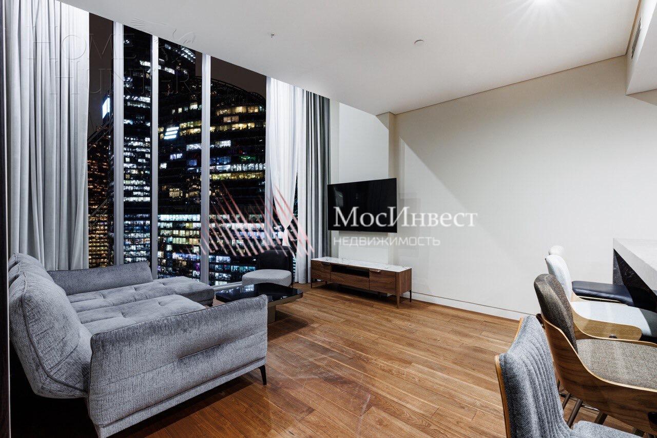 2-КОМН. АПАРТАМЕНТЫ С ОТДЕЛКОЙ 90 М² НА 45 ЭТАЖЕ