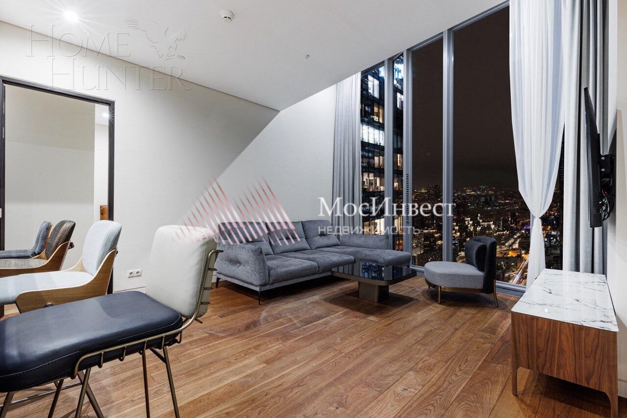 2-КОМН. АПАРТАМЕНТЫ С ОТДЕЛКОЙ 90 М² НА 45 ЭТАЖЕ