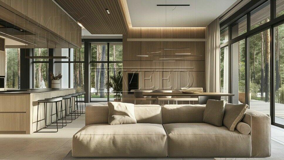 2-этажный коттедж 2 500 м² без отделки