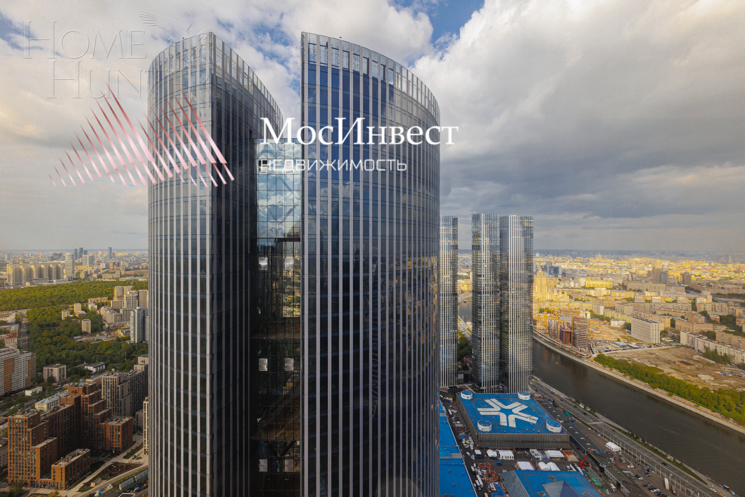 2-КОМН. АПАРТАМЕНТЫ С ОТДЕЛКОЙ 98.5 М² НА 55 ЭТАЖЕ