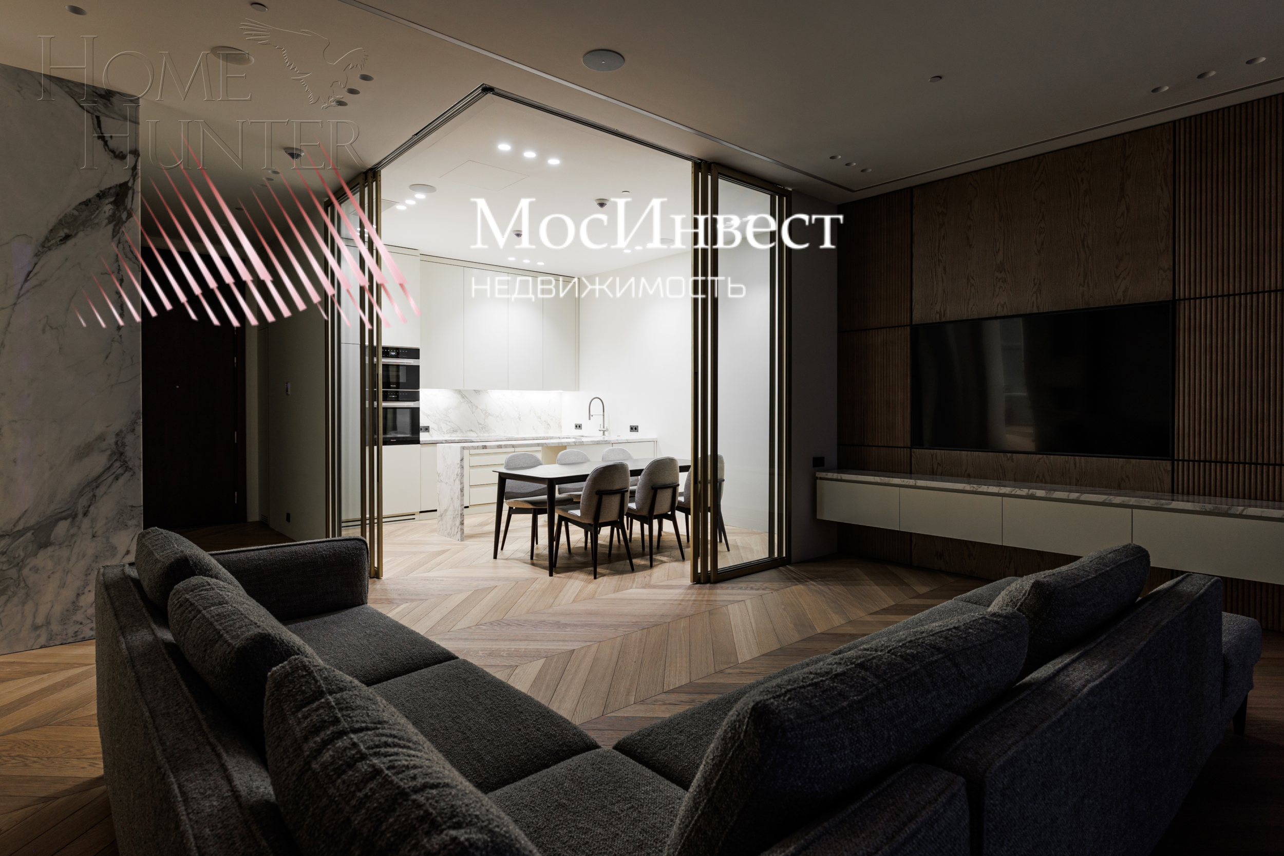 2-КОМН. АПАРТАМЕНТЫ С ОТДЕЛКОЙ 100 М² НА 32 ЭТАЖЕ