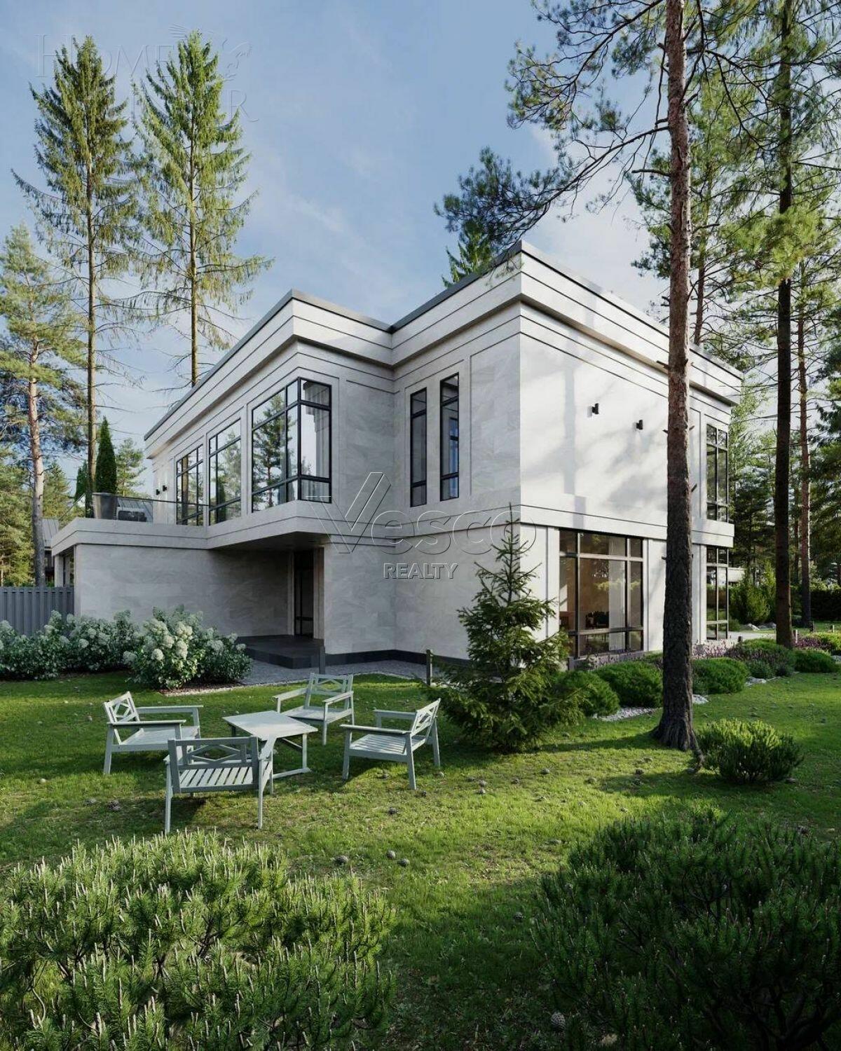 2-этажный коттедж 520 м² без отделки