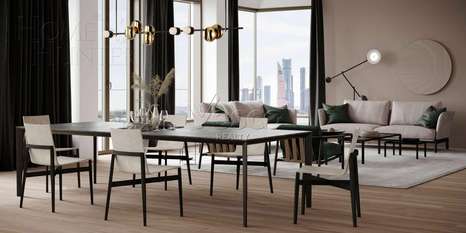 4-КОМН. ПЕНТХАУС С ОТДЕЛКОЙ 237 М² НА 15 ЭТАЖЕ