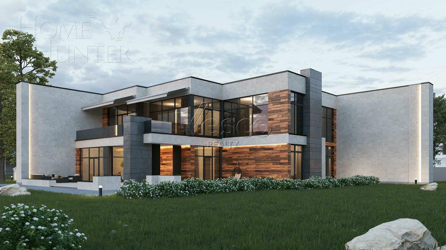 2-этажный коттедж 874.1 м² без отделки