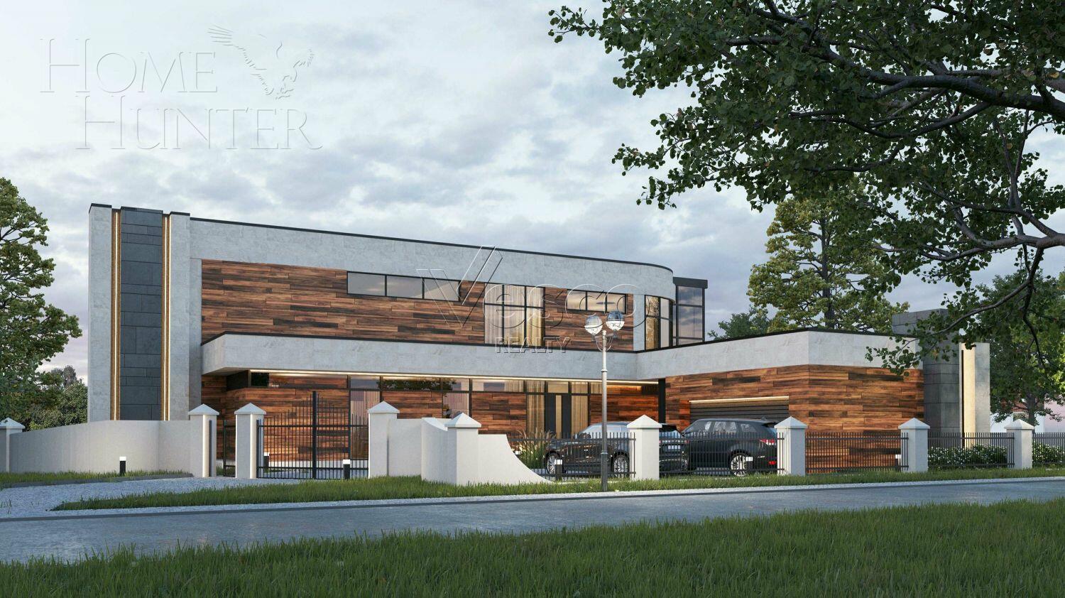 2-этажный коттедж 874.1 м² без отделки