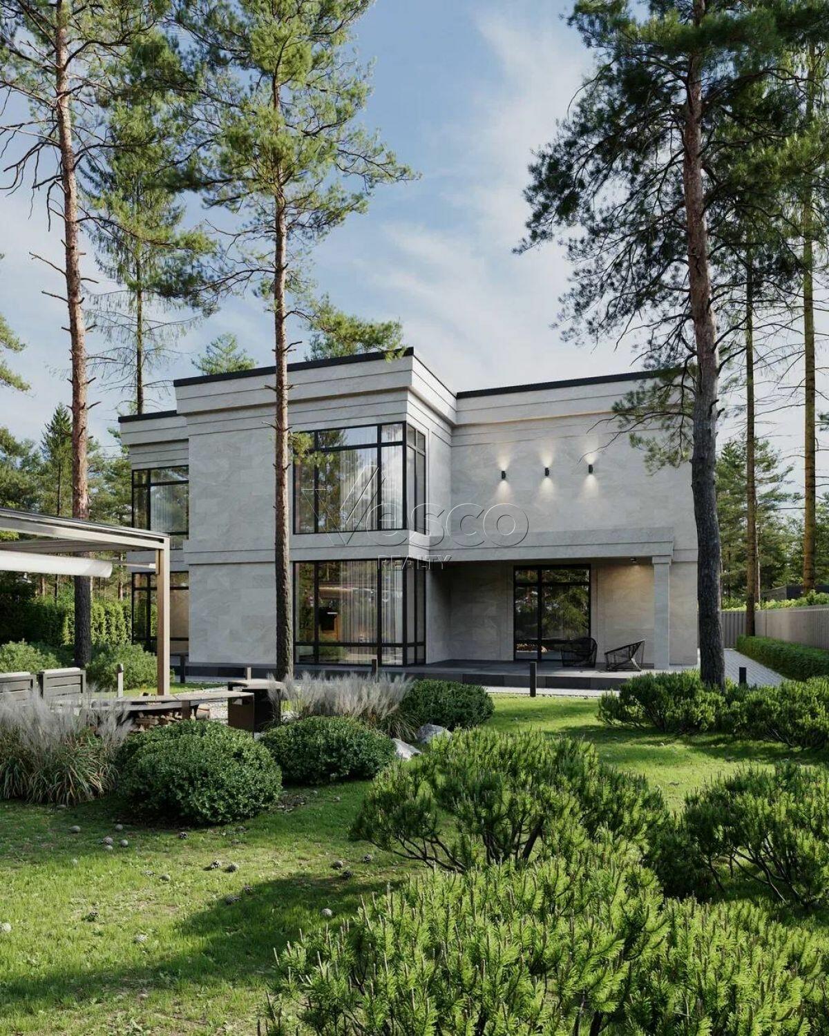 2-этажный коттедж 520 м² без отделки