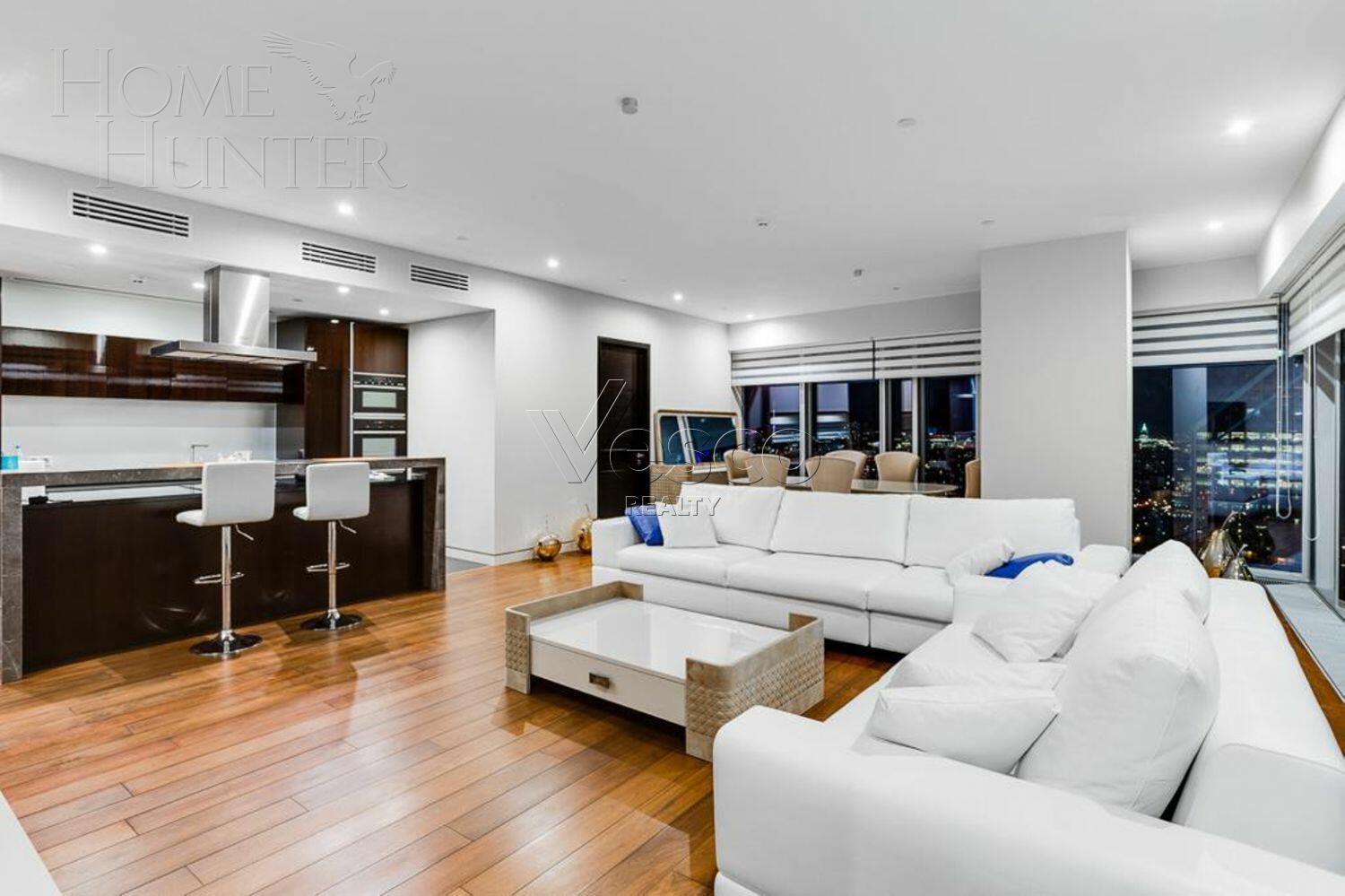 3-КОМН. АПАРТАМЕНТЫ С ОТДЕЛКОЙ 170 М² НА 37 ЭТАЖЕ