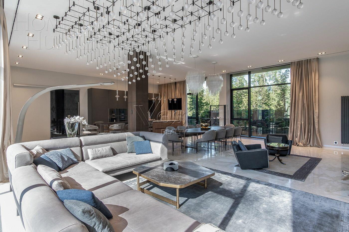 3-этажный коттедж 1 848 м² с отделкой