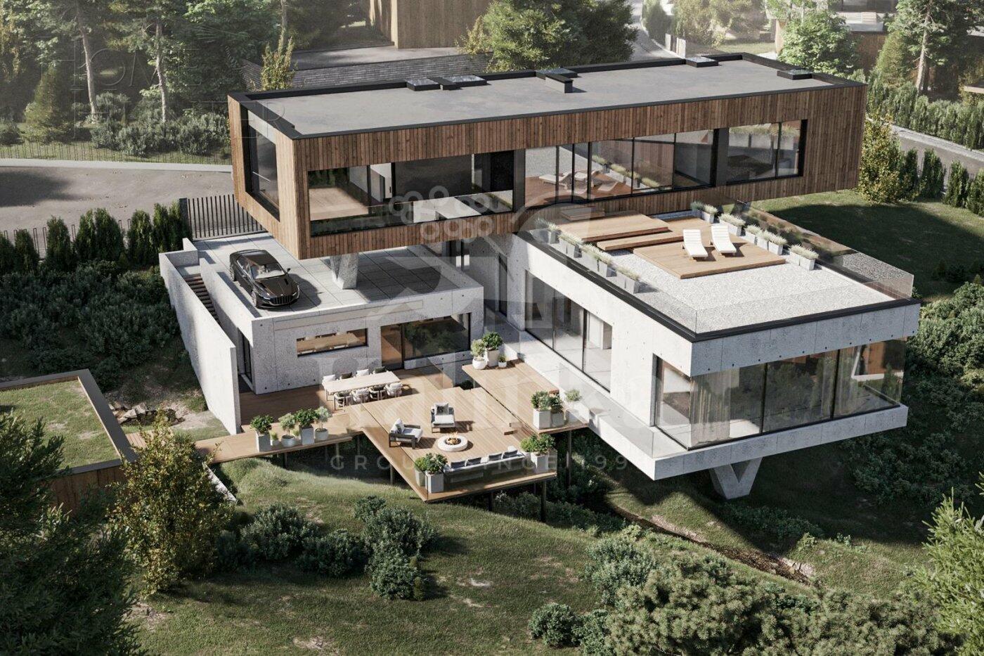 2-этажный коттедж 528.2 м² без отделки