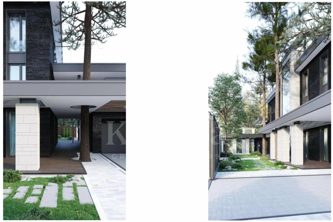 3-этажный коттедж 800 м² без отделки