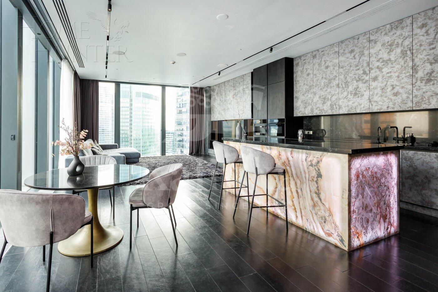 2-КОМН. АПАРТАМЕНТЫ С ОТДЕЛКОЙ 123 М² НА 43 ЭТАЖЕ