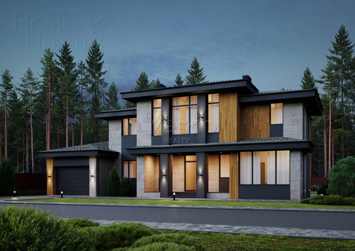 2-этажный коттедж 305 м² без отделки