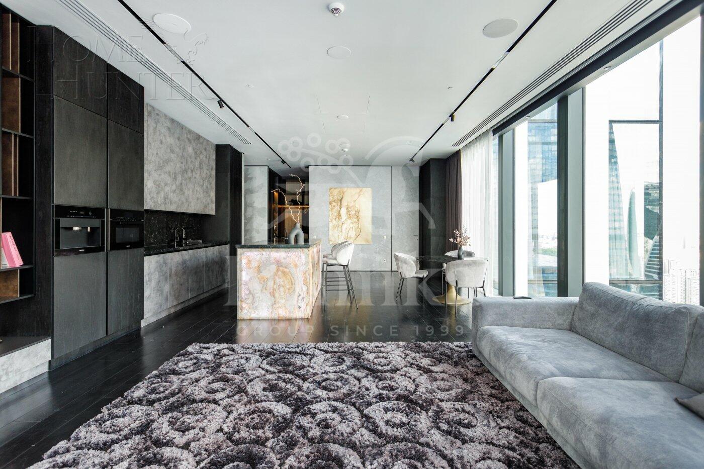 2-КОМН. АПАРТАМЕНТЫ С ОТДЕЛКОЙ 123 М² НА 43 ЭТАЖЕ