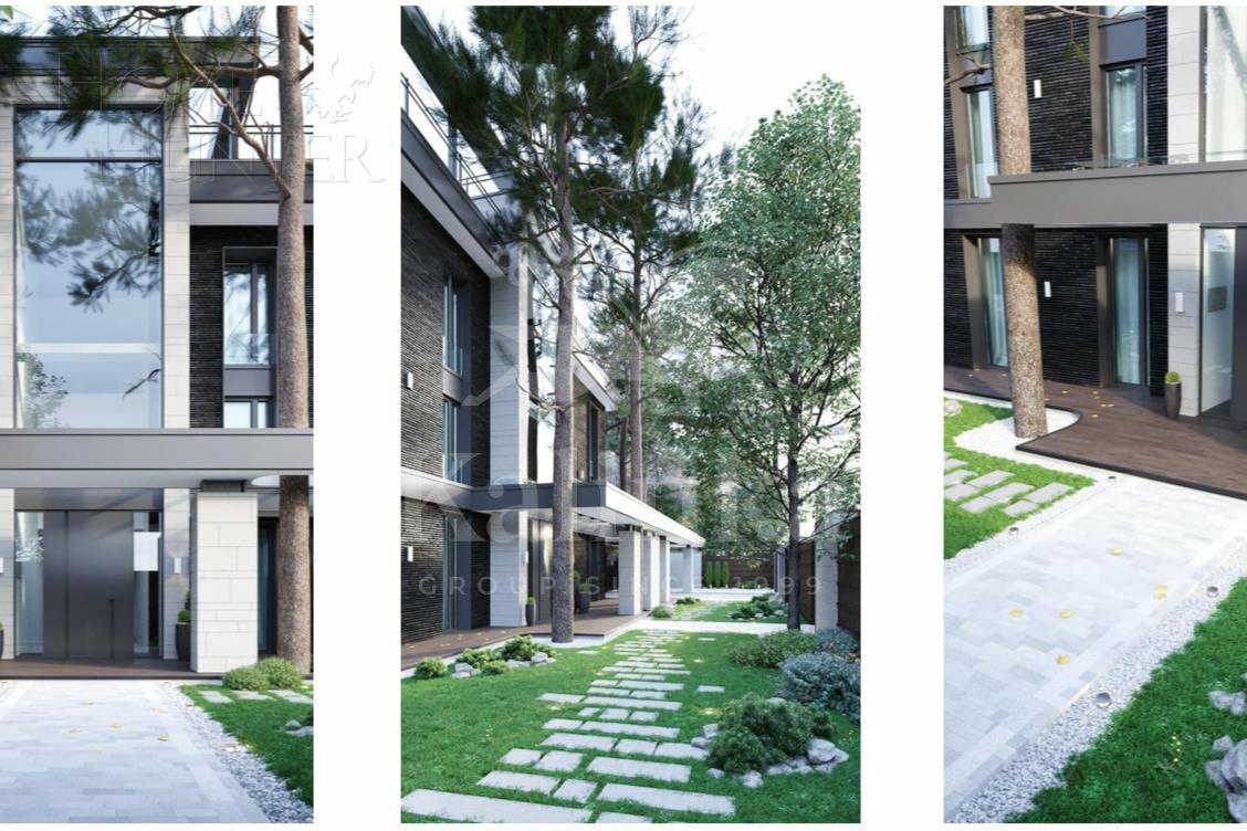 3-этажный коттедж 800 м² без отделки