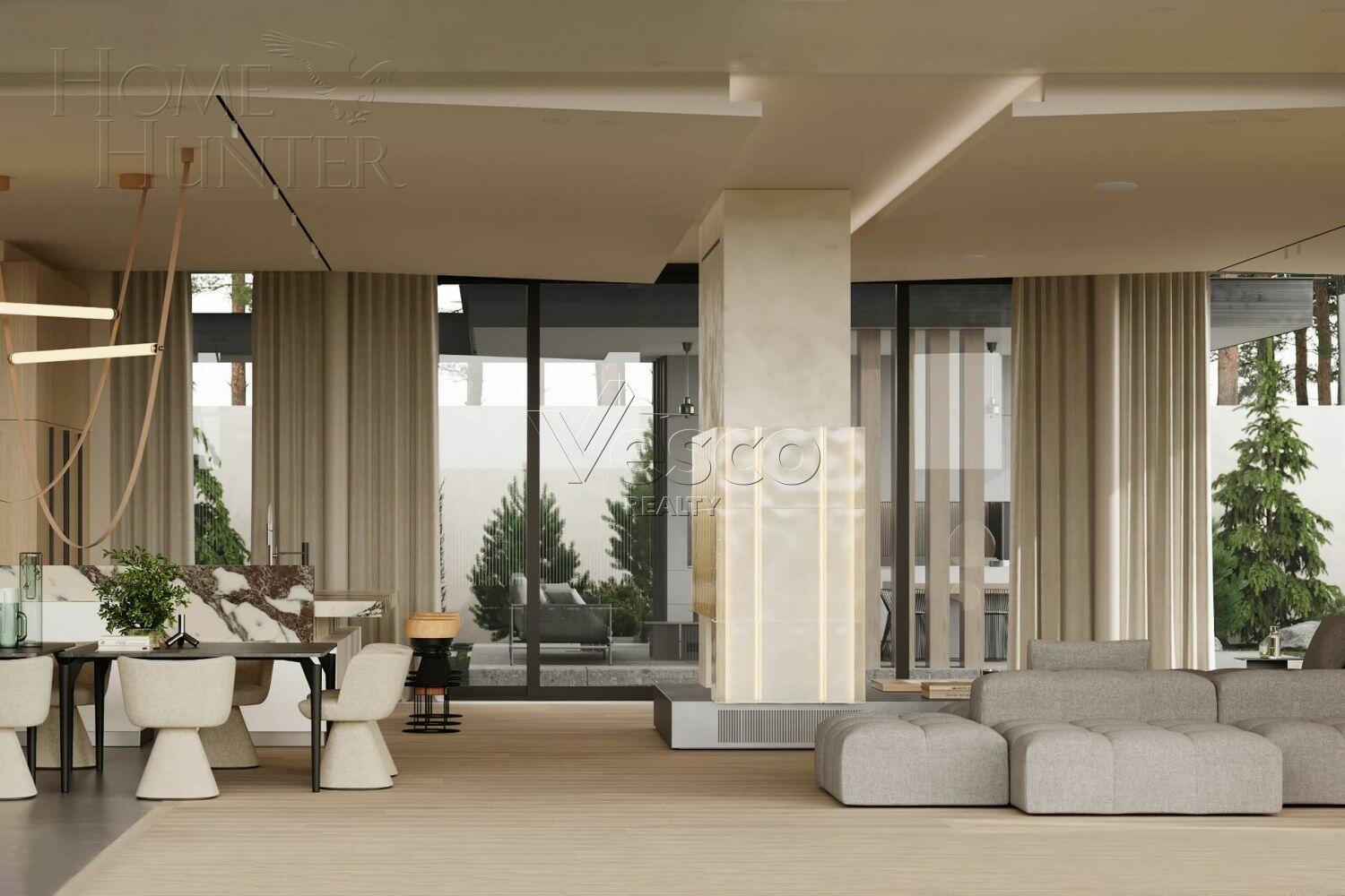 2-этажный коттедж 1 050 м² без отделки