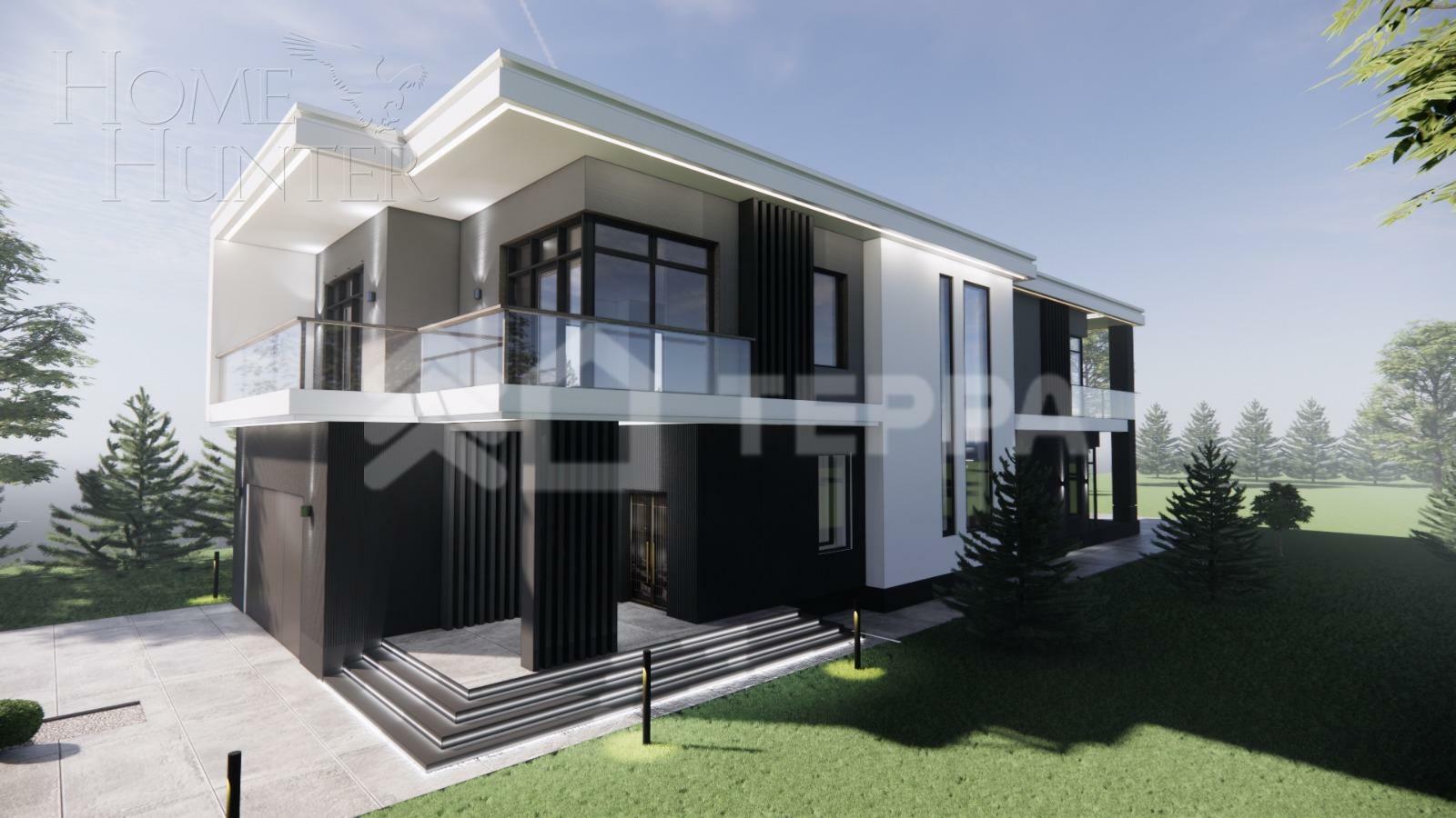 2-этажный коттедж 500 м² без отделки