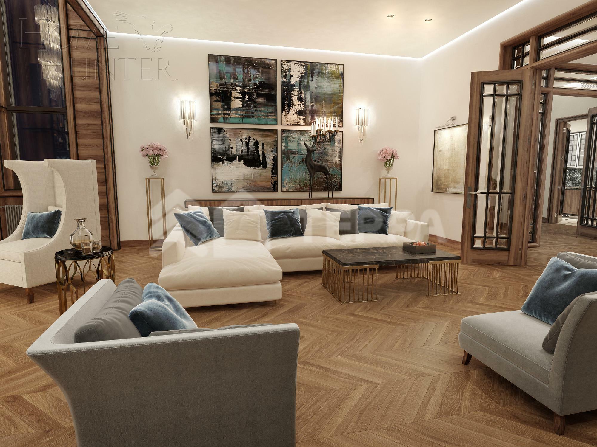 2-этажный коттедж 989.7 м² с отделкой