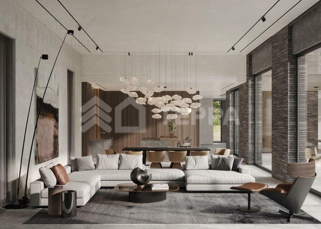 2-этажный коттедж 1 170 м² без отделки