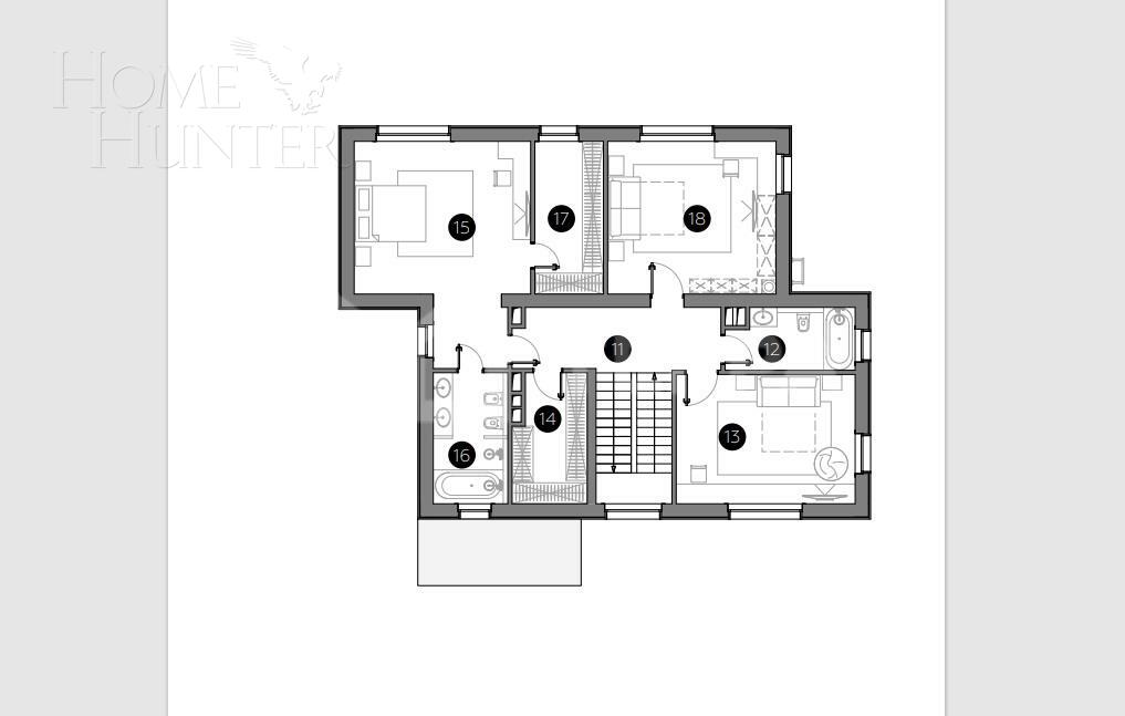 2-этажный коттедж 284 м² без отделки