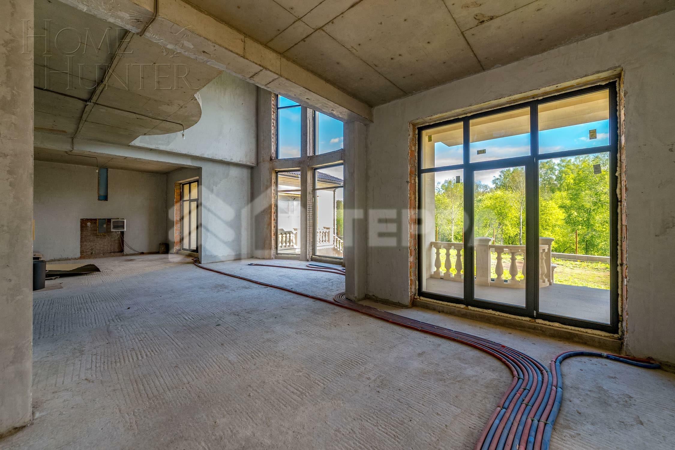 2-этажный коттедж 1 800 м² без отделки