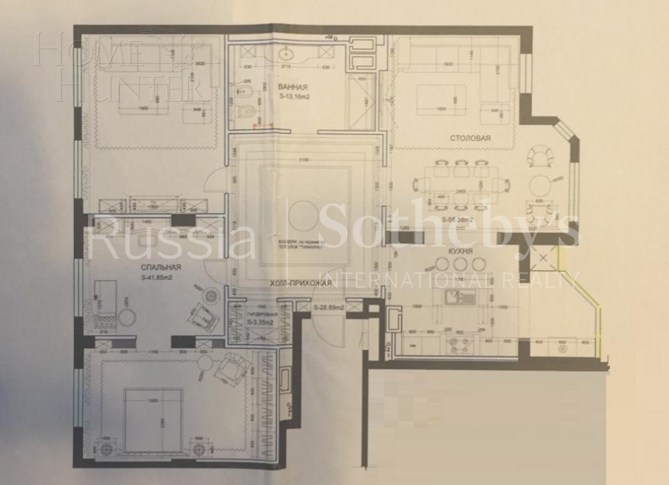 3-КОМН. КВАРТИРА С ОТДЕЛКОЙ 182.7 М² НА 2 ЭТАЖЕ
