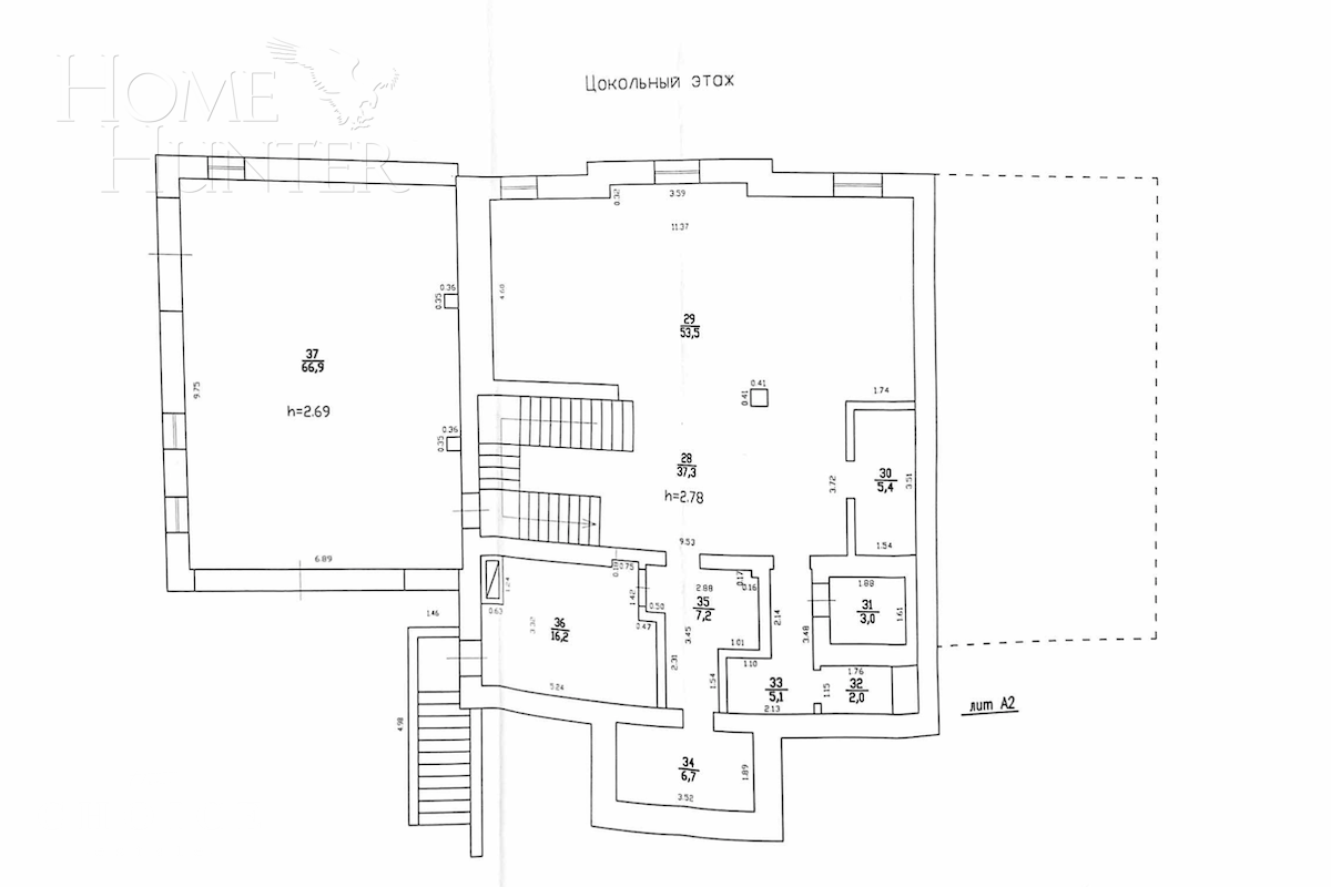 2-этажный коттедж 1 100 м² с отделкой