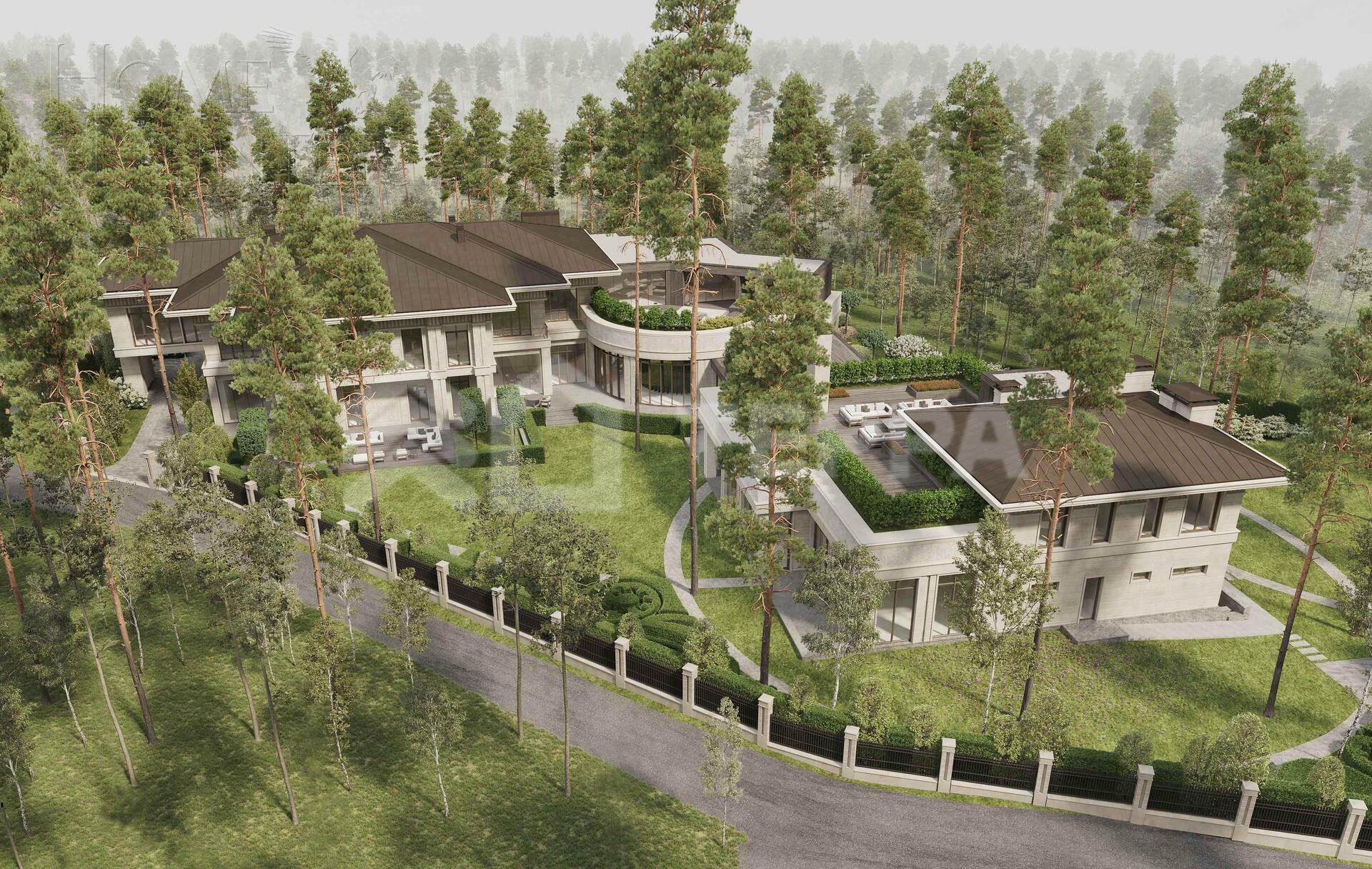 2-этажный коттедж 3 748 м² без отделки