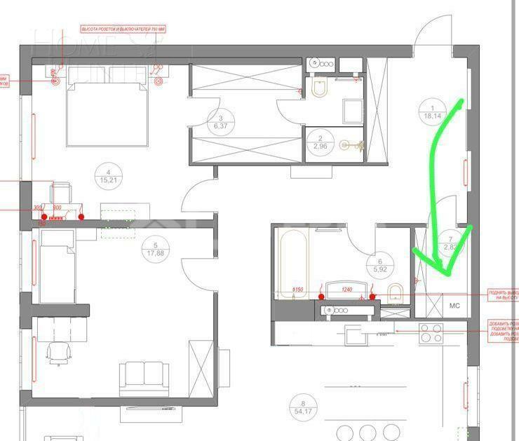 4-КОМН. КВАРТИРА С ОТДЕЛКОЙ 125 М² НА 9 ЭТАЖЕ