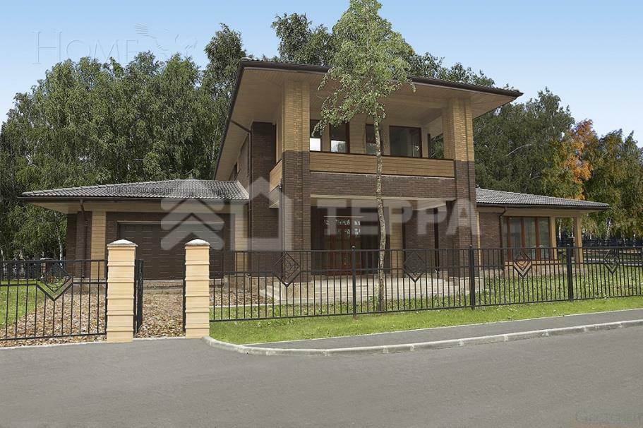 2-этажный коттедж 493 м² без отделки