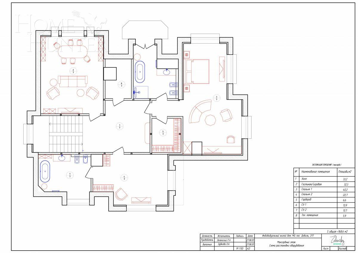 2-этажный коттедж 639 м² с отделкой