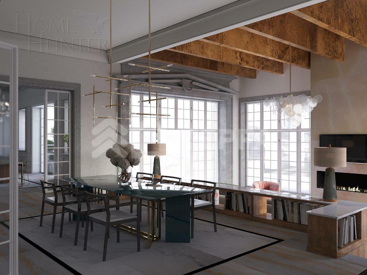 2-этажный коттедж 1 153 м² с отделкой