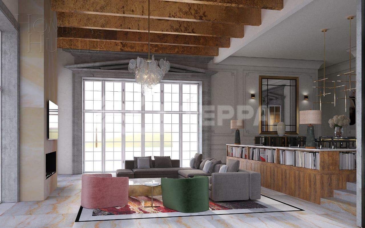 2-этажный коттедж 1 153 м² с отделкой