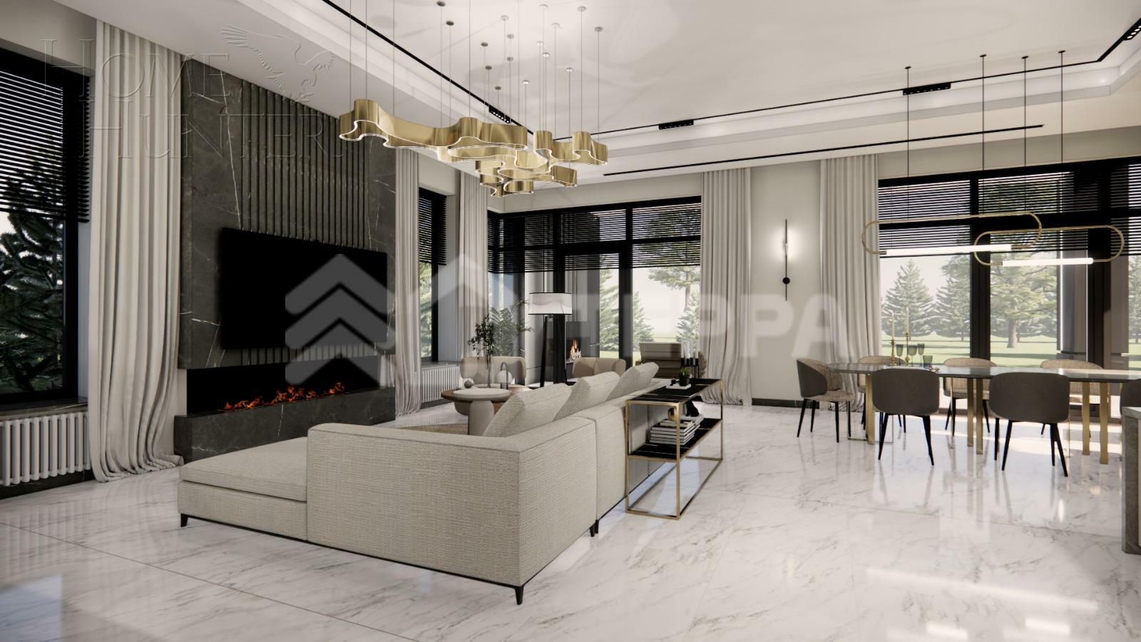 2-этажный коттедж 500 м² без отделки