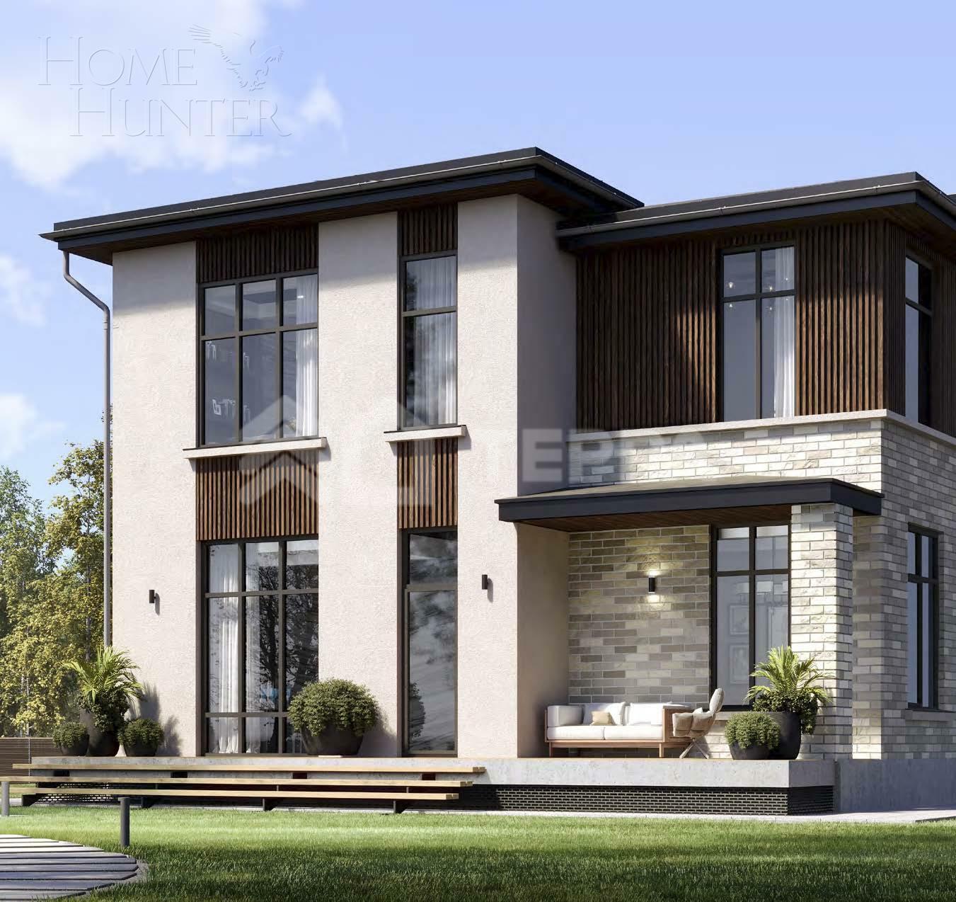 2-этажный коттедж 290 м² без отделки