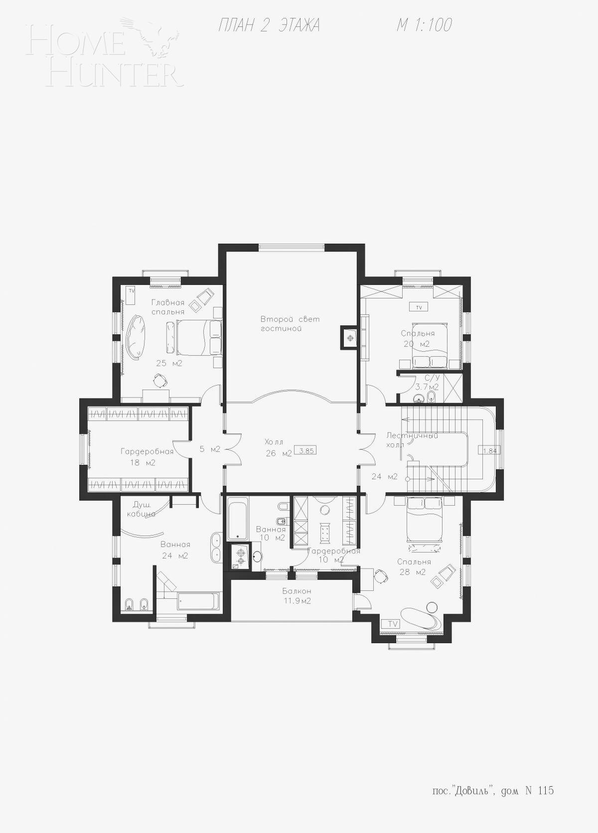 2-этажный коттедж 687 м² с отделкой