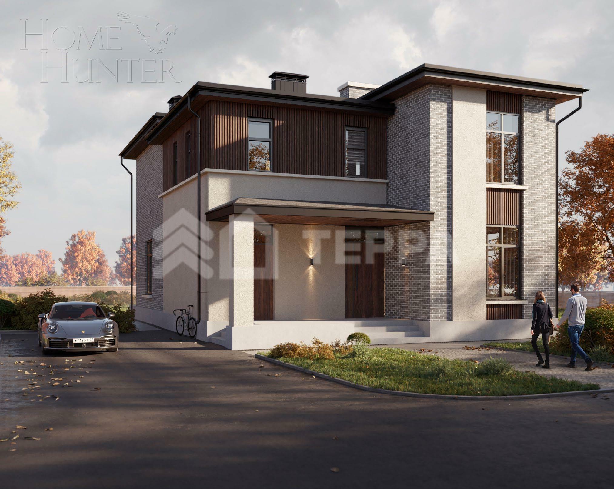 2-этажный коттедж 290 м² без отделки