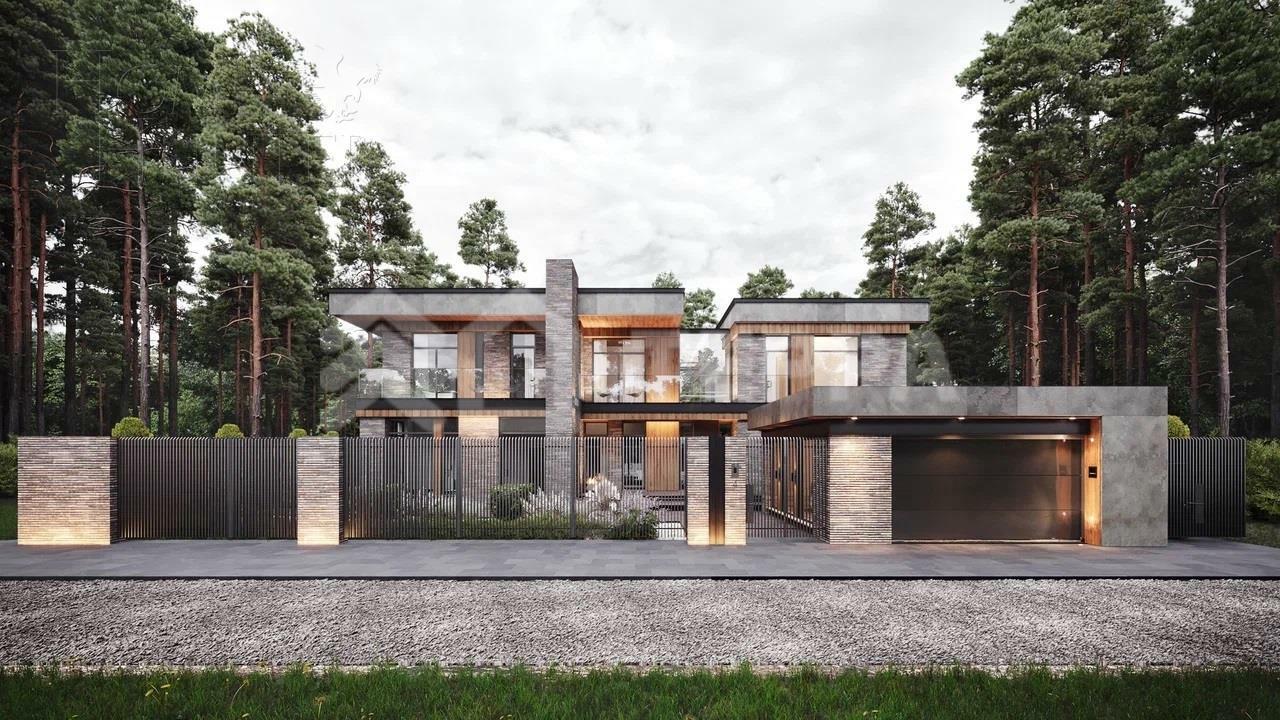 2-этажный коттедж 1 170 м² без отделки