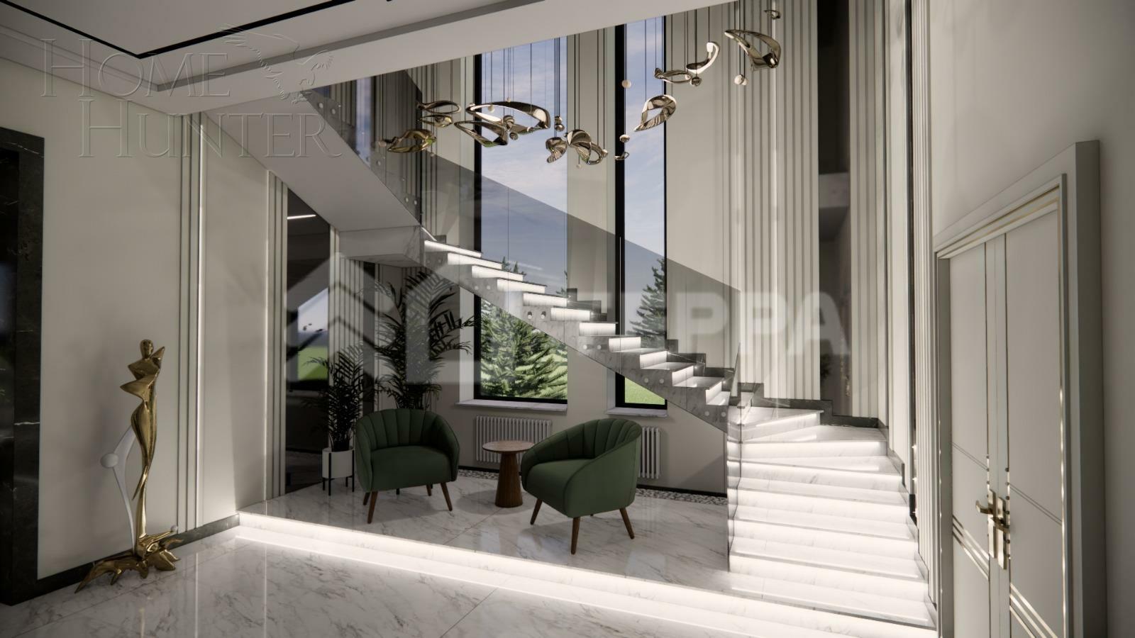 2-этажный коттедж 500 м² без отделки