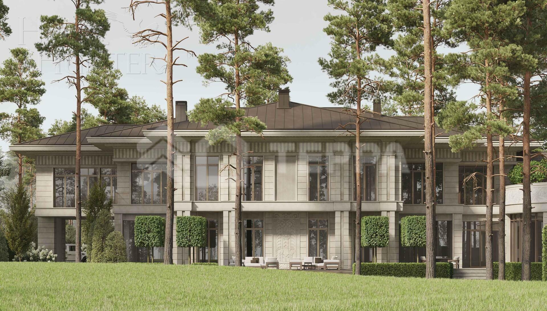 2-этажный коттедж 3 748 м² без отделки