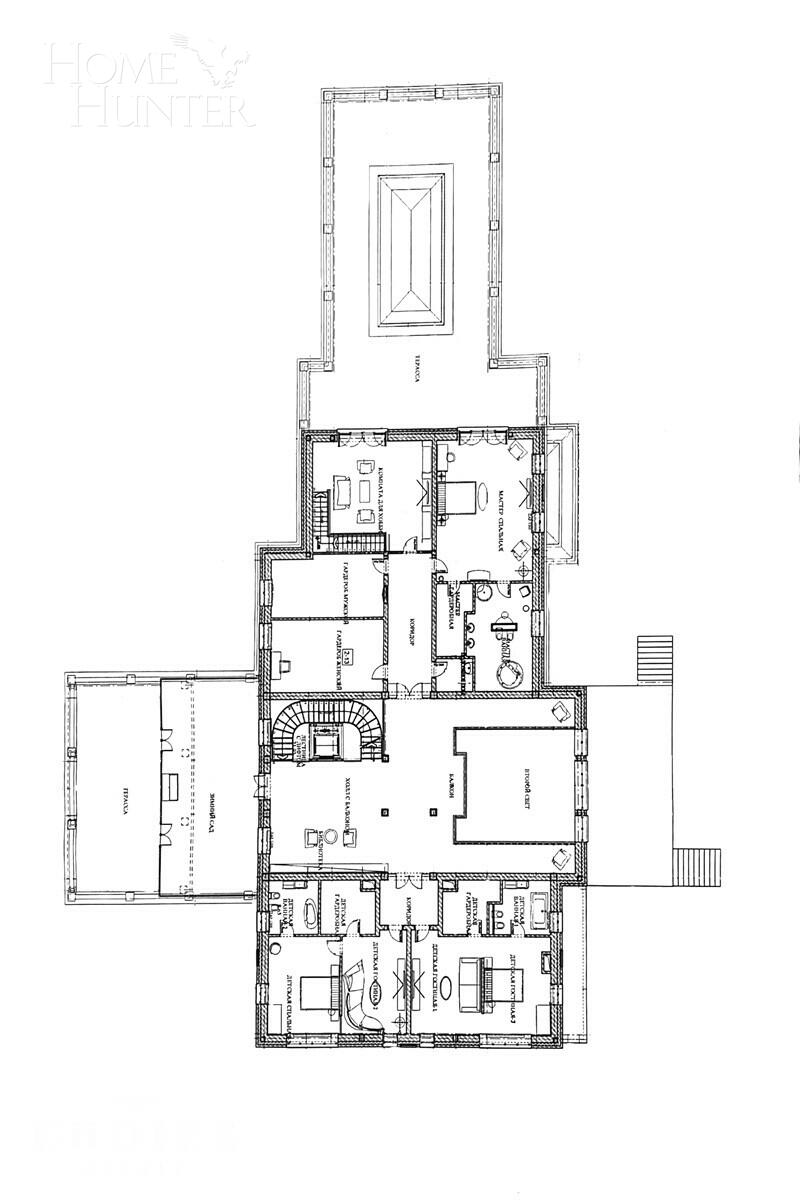 3-этажный коттедж 2 350 м² без отделки